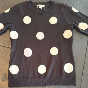 Polka Dot Sweater - Black and White